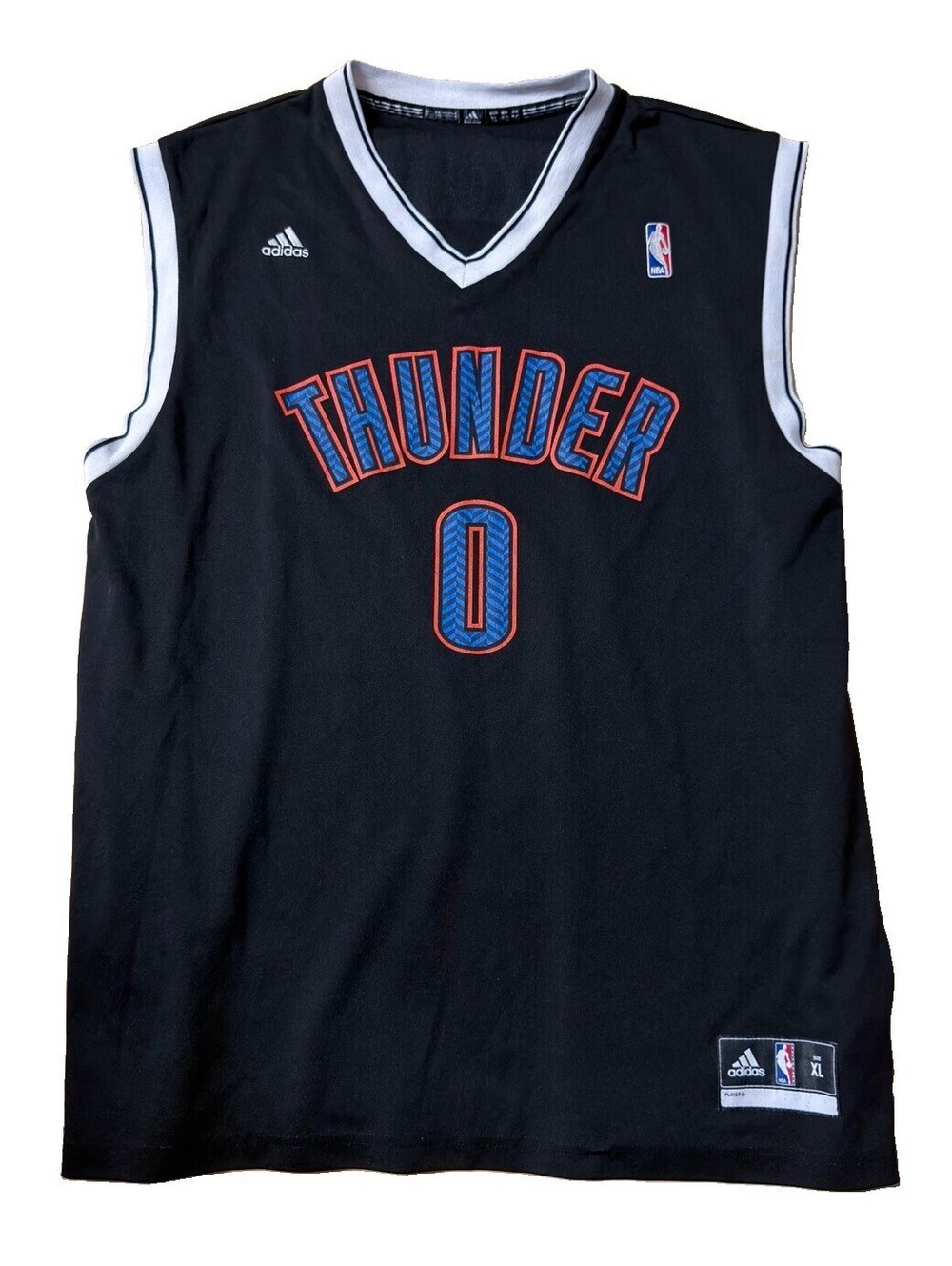 Adidas Russell Westbrook Oklahoma City Thunder #0 Swingman Jersey Men’s XL
